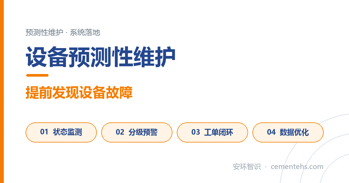 设备预测性维护：提前发现设备故障